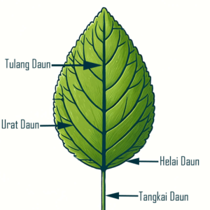 Bagian-Bagian Daun dan Fungsinya